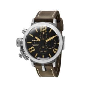 U-BOAT CLASSICO STERLING SILVER 7453 STRAP WATCH