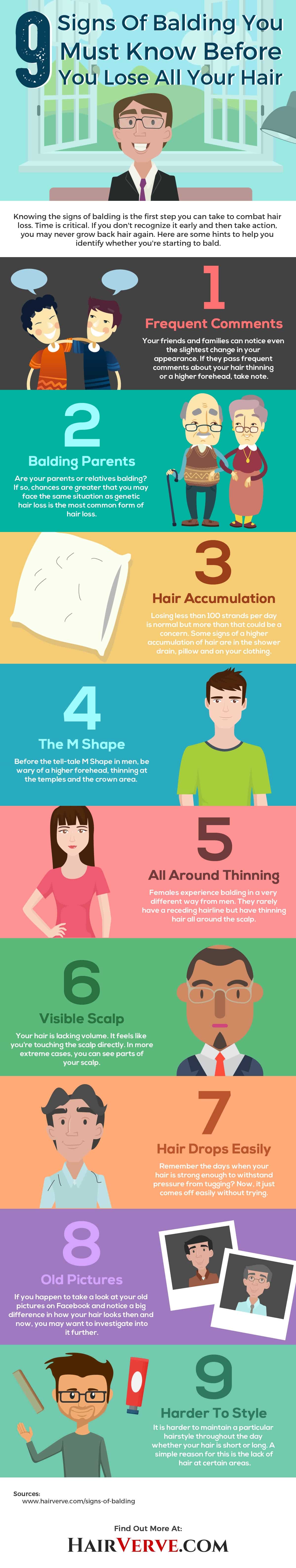 9 signs of balding in men